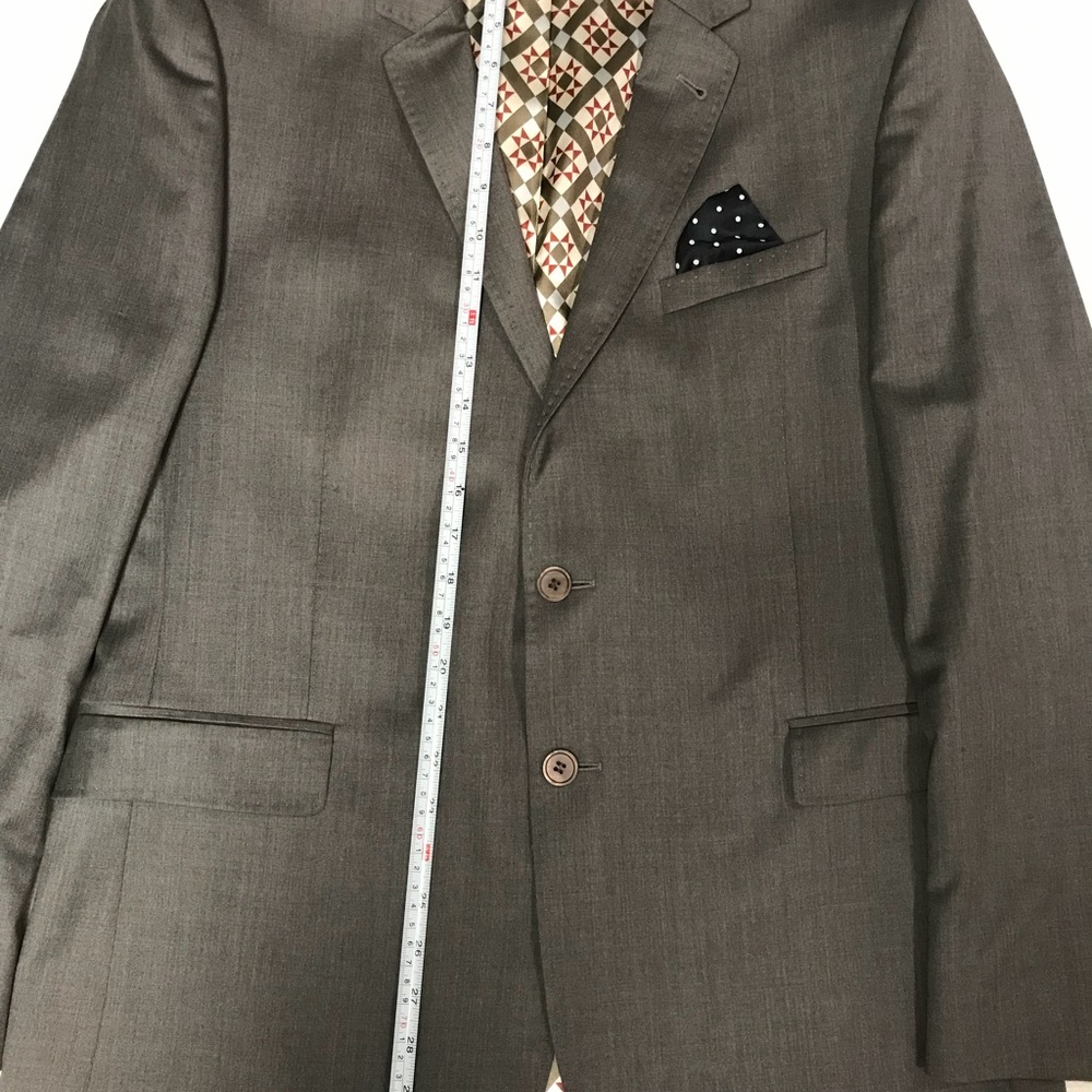 🏴󠁧󠁢󠁥󠁮󠁧󠁿 Ted Baker MEN Charcoal Blazer with Pocket Square